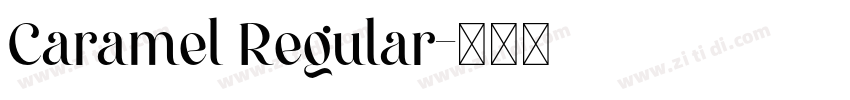 Caramel Regular字体转换